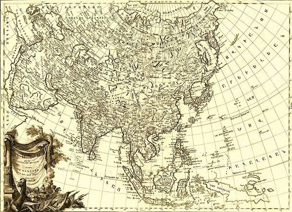 Vintage Maps 아티스트의 Asia 1787 작품
