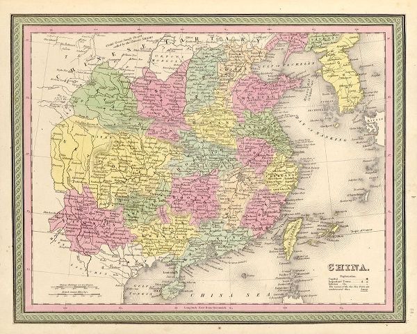 Vintage Maps 아티스트의 China 1849 작품