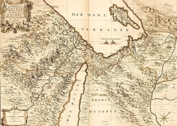 Vintage Maps 아티스트의 Deserts of Egypt 작품