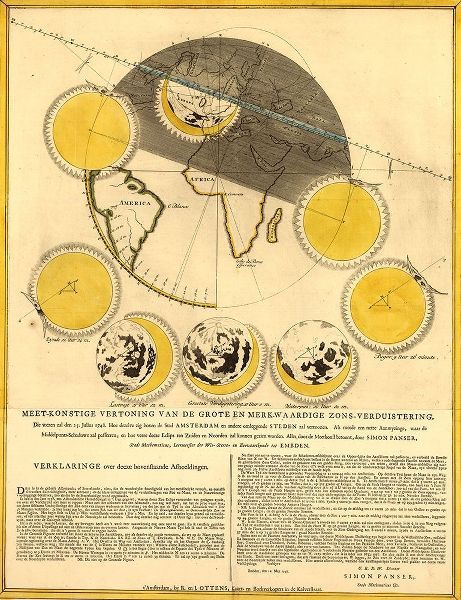 Vintage Maps 아티스트의 Lunar Phases 작품