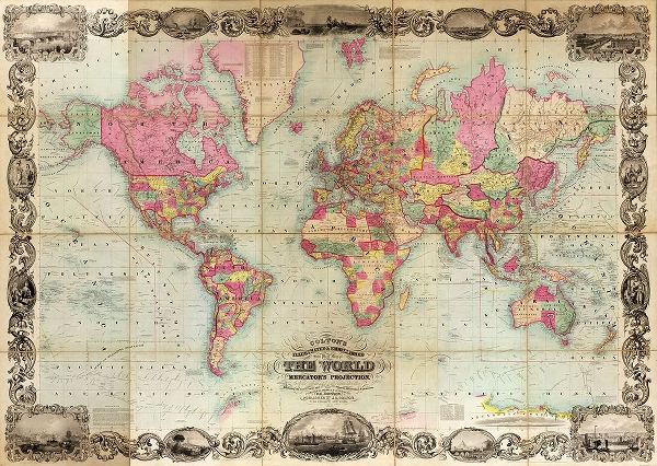 Vintage Maps 아티스트의 World Map 1705 작품