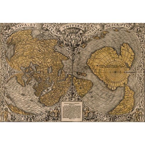 Vintage Maps 아티스트의 Earth 1531 world map 작품