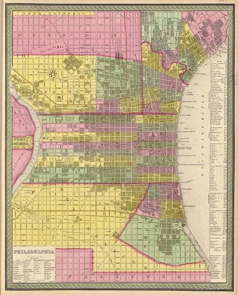 Vintage Maps 아티스트의 City of Philadelphia 1849 작품