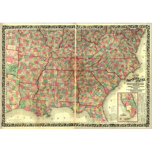 Vintage Maps 아티스트의 Southern States  작품