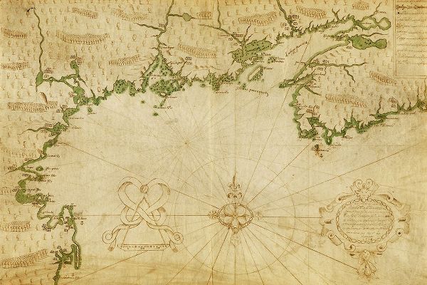Vintage Maps 아티스트의 New France by Champlain 작품