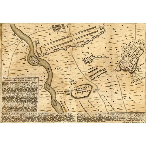 Vintage Maps 아티스트의 Battle of Whitemarsh Near Philadelphia 1777 작품