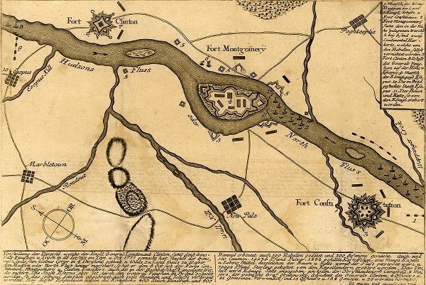 Vintage Maps 아티스트의 General Clinton at Fort Montgomery 1777 작품
