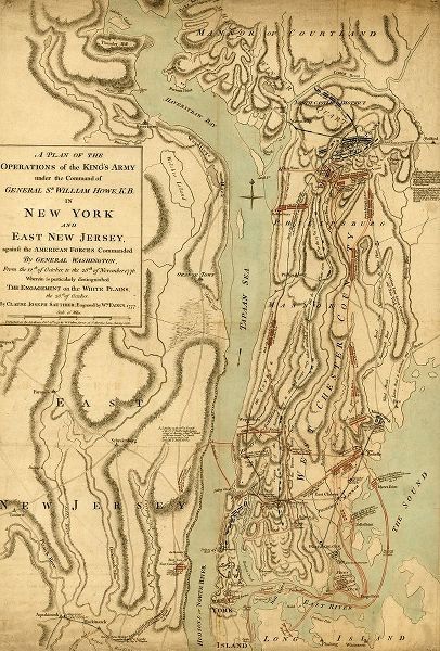 Vintage Maps 아티스트의 Conflict in New Jersey 1776 작품