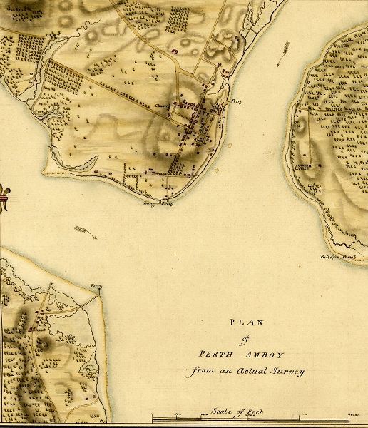 Vintage Maps 아티스트의 Perth Amboy 1777 작품