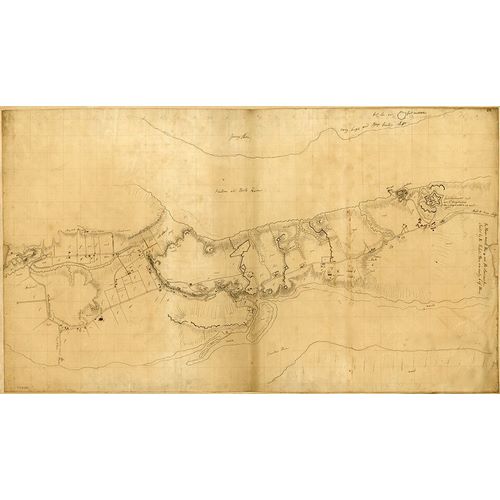 Vintage Maps 아티스트의 Fort Washington or Knypehausen 1777 작품