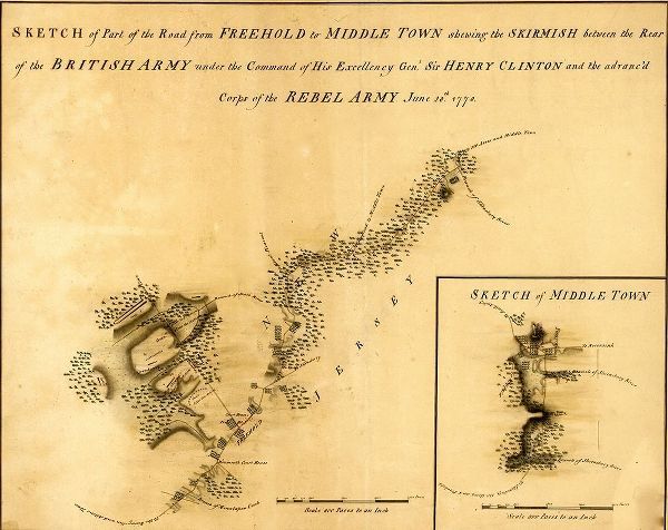 Vintage Maps 아티스트의 Road from Freehold to Middletown 작품