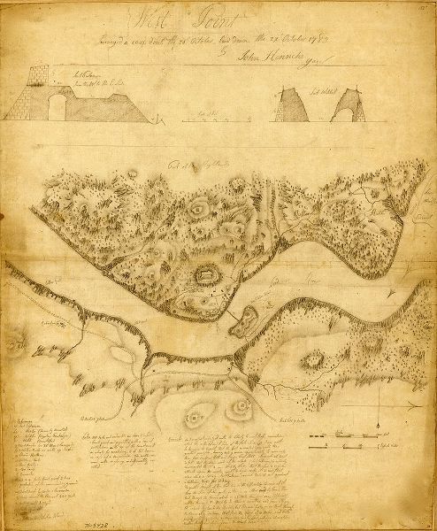 Vintage Maps 아티스트의 West Point 1783 작품