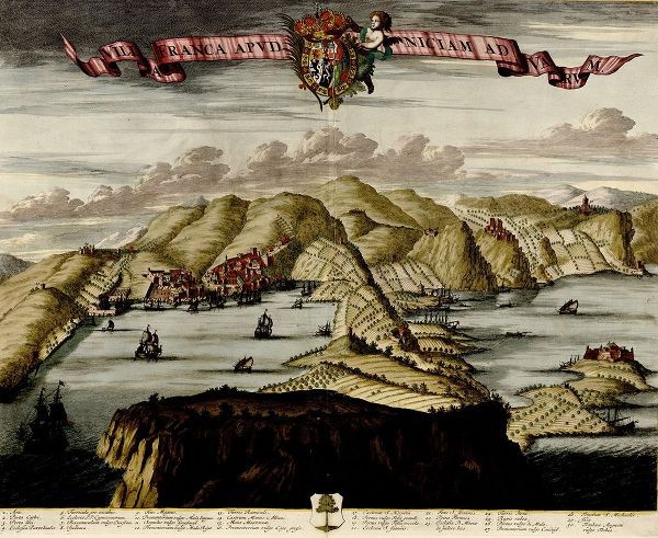 Beeck, Anna 아티스트의 Straits and Defenses at Gibraltar 1700 작품