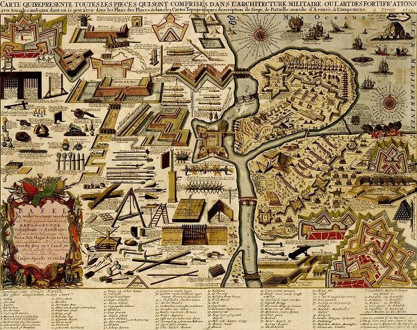 Beeck, Anna 아티스트의 Vauban Defenses on the Narva Estonia 1700 작품