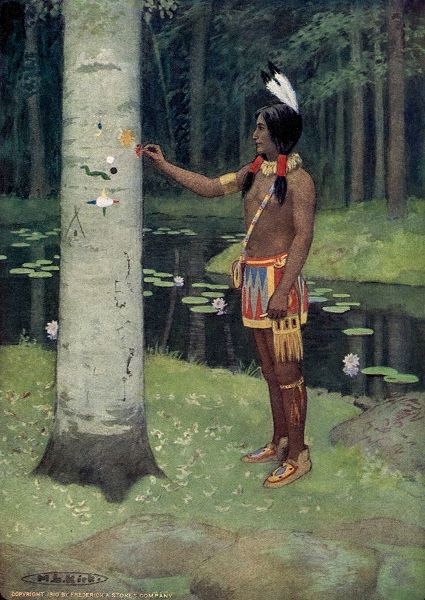 Kirk, Maria 아티스트의 Each figure had a meaning from Story of Hiawatha 1910 작품