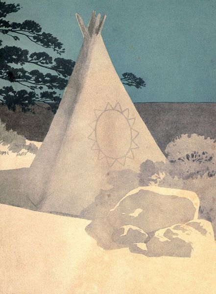 Kirk, Maria 아티스트의 Tee-pee from Story of Hiawatha 1910 작품