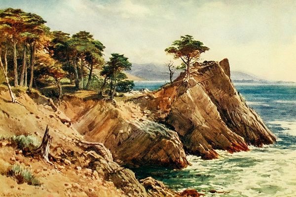 Palmer, Sutton 아티스트의 Cypress Point near Carmel-California 1914 작품