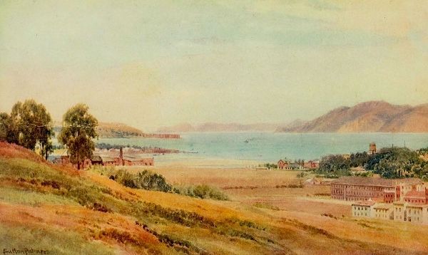 Palmer, Sutton 아티스트의 Golden Gate and Black Point-San Francisco-California 1914 작품