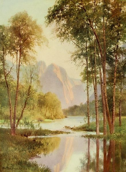 Palmer, Sutton 아티스트의 The Three Brothers-Yosemite Valley-California 1914 작품