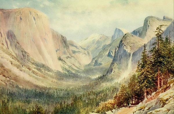 Palmer, Sutton 아티스트의 Valley of the Yosemite-California 1914 작품