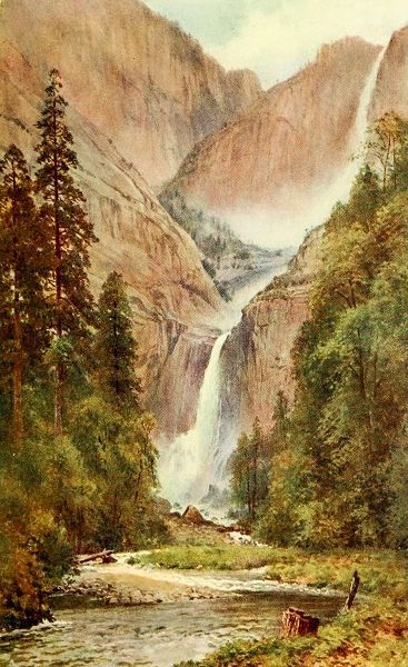 Palmer, Sutton 아티스트의 Yosemite Falls-California 1914 작품