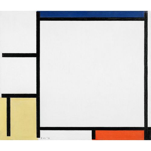 Mondrian, Piet 아티스트의 Composition with Blue-Red-Yellow-and Black 작품