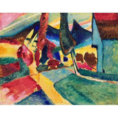 Kandinsky, Wassily 아티스트의 Landscape with Two Poplars 1912 작품