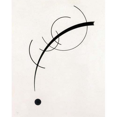 Kandinsky, Wassily 아티스트의 Free Curve to the Point-Accompanying Sound of Geometric Curves 1925 작품