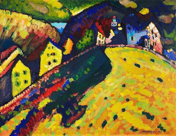 Kandinsky, Wassily 아티스트의 Houses at Murnau 1909 작품