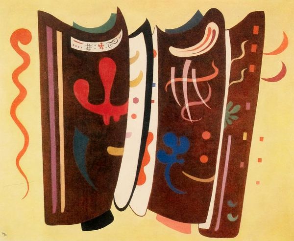 Kandinsky, Wassily 아티스트의 Brown with supplement 1935 작품