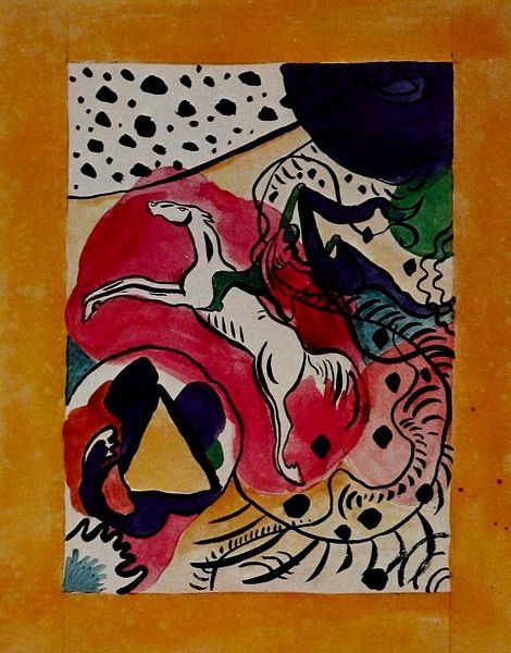 Kandinsky, Wassily 아티스트의 Design for cover of Blaue Reiter 1911 작품