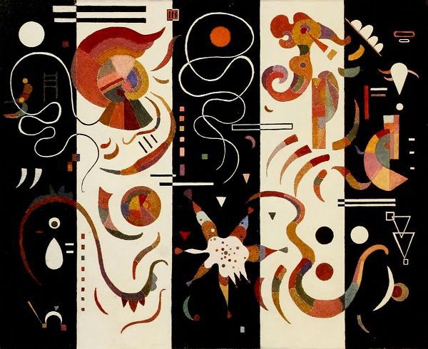 Kandinsky, Wassily 아티스트의 Striped 1934 작품