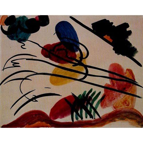 Kandinsky, Wassily 아티스트의 With Three Riders 1911 작품