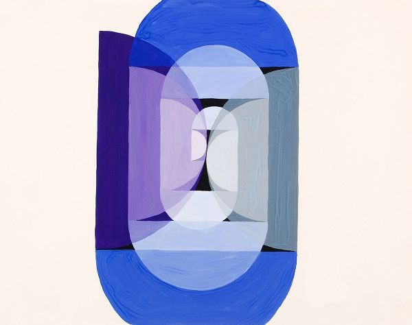 Schillinger, Joseph 아티스트의 Blue Gray Violet Wheel 작품