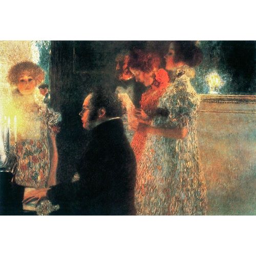 Klimt, Gustav 아티스트의 Schubert at the Piano II 작품