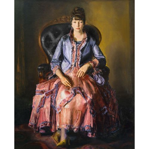 Bellows, George 아티스트의 Emma in a Purple Dress 작품