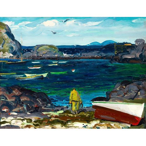 Bellows, George 아티스트의 The Harbor-Monhegan Coast-Maine 작품