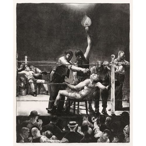 Bellows, George 아티스트의 Between rounds-small-second stone 작품