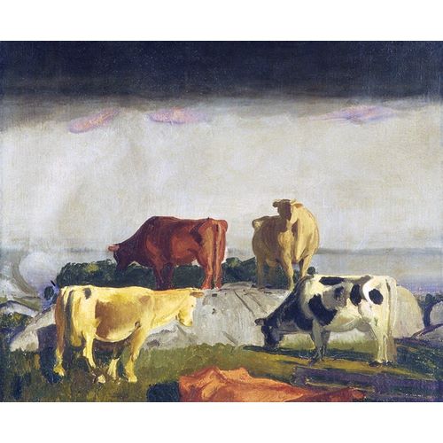 Bellows, George 아티스트의 Five Cows 작품
