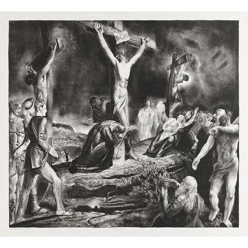 Bellows, George 아티스트의 Crucifixion of Christ 작품