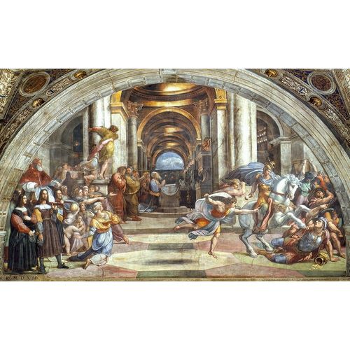 Raphael 아티스트의 The Expulsion of Heliodorus from the Temple 작품