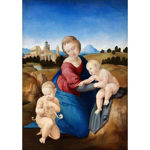 Raphael 아티스트의 Madonna and Child with the Infant Saint John 작품