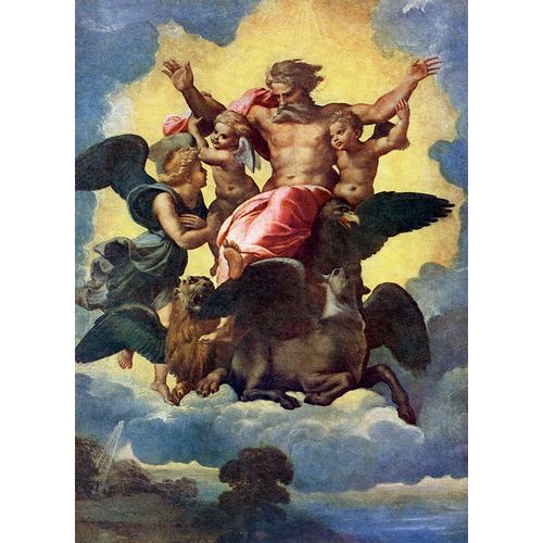 Raphael 아티스트의 Ezekiels Vision 작품
