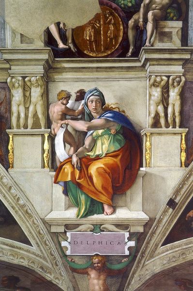 Michelangelo 아티스트의 Delphic Sibyl 작품