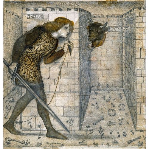 Burne?Jones, Edward 아티스트의 Theseus and the Minotaur in the Labyrinth 작품