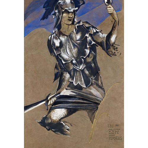 Burne?Jones, Edward 아티스트의 The Perseus Series-Study of Perseus in Armour for The Finding of Medusa 작품