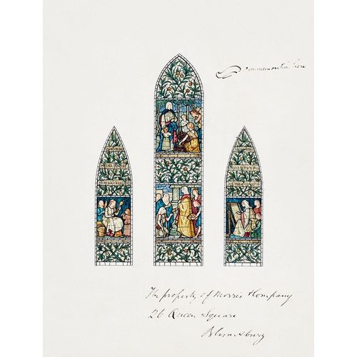 Burne?Jones, Edward 아티스트의 Design for Stained Glass-Southeast Window Nave-Paisley Abbey-Scotland 작품
