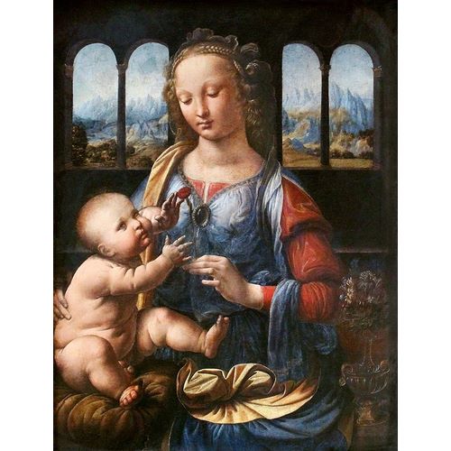 da Vinci, Leonardo 아티스트의 Madonna of the Carnation 작품