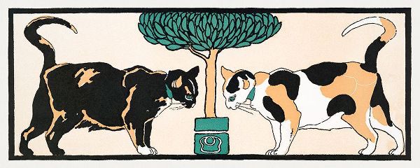 Penfield, Edward 아티스트의 Cats under a tree 작품