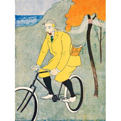 Penfield, Edward 아티스트의 Man Riding Bicycle 작품